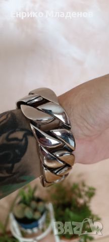 Гривна мъжка мед. Стомана 300 гр., снимка 3 - Гривни - 44669128