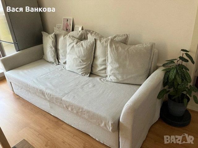 Ikea HOLMSUND 3-местен разтегателен диван, снимка 3 - Дивани и мека мебел - 53138869