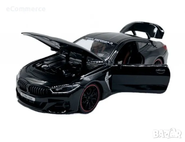 Автомобил BMW M8 с 3 реалистични звука и светлини – мащаб 1:24, снимка 5 - Коли, камиони, мотори, писти - 48829318