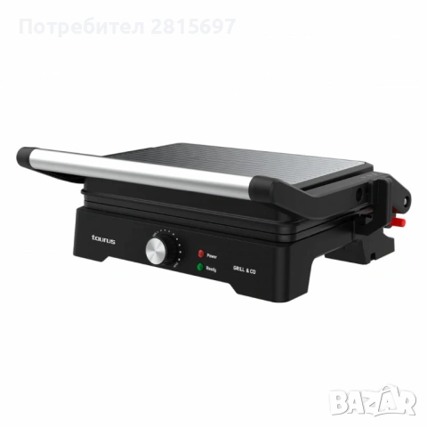 Контактен грил Taurus Grill and Co, 1500W с плаващ капак и регулируем термостат, снимка 2 - Скари - 53060503
