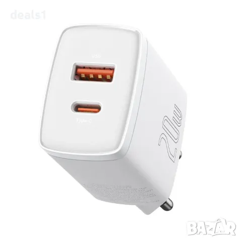 Baseus Compact Quick Charger Мрежово зарядно устройство 20W USB-C PD 3.0, снимка 1