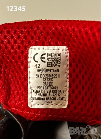 Продавам работни обувки PARIDE S3 SRC EXENA, снимка 5 - Други - 53037647