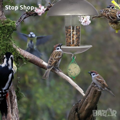 Стоманена Хранилка за птици с пръчка или висяща, снимка 8 - Градински мебели, декорация  - 40440476