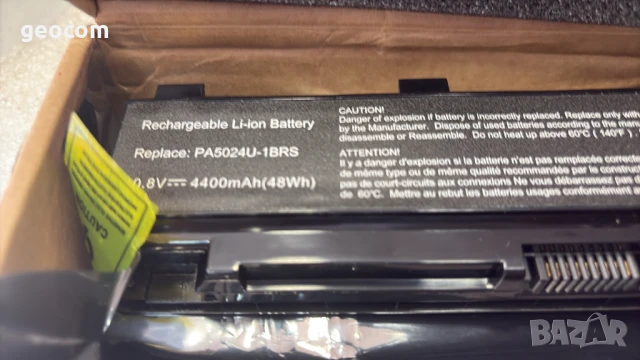 Toshiba PA5024-1BRS нова барерия (10.8V,48Wh,4400mAh), снимка 2 - Батерии за лаптопи - 50769341