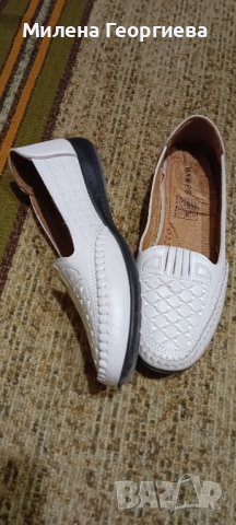 Нови, бели мокасини, н.39, снимка 3 - Дамски ежедневни обувки - 42641242