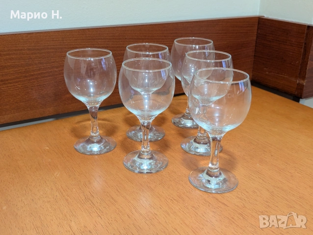 Комплект чаши за вино, 6 броя, чисто нови, снимка 2 - Чаши - 54196313