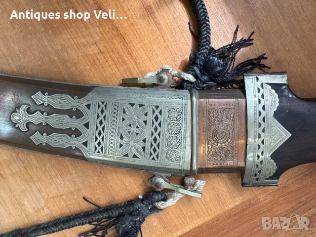 Огромен нож ханджар/кинжал  №6657 , снимка 2 - Антикварни и старинни предмети - 49643017