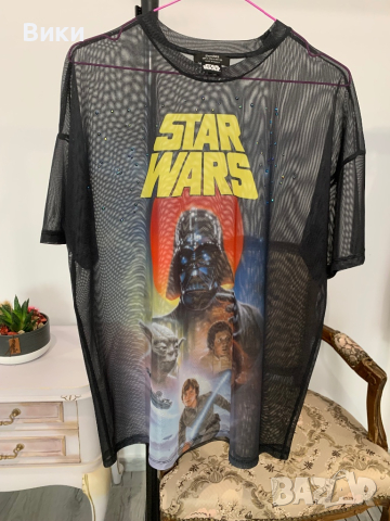 Тениска на Star Wars в размер S, но е подходяща и за М и L, снимка 4 - Тениски - 44607325