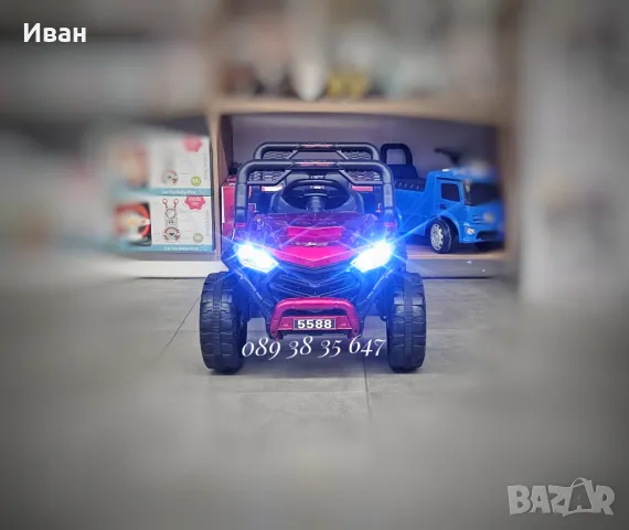 ТОП ЦЕНА!НОВО!Акумулаторен джип Fast UTV RED с 12V батерия,дистанционно,USB, снимка 3 - Други - 44739745