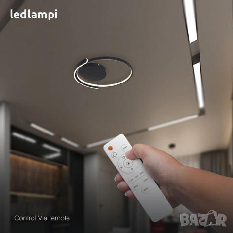 LED Плафониера 50W ф495 3in1 Смяна На Цветовете1 CCT, снимка 5 - Лампи за таван - 49357644