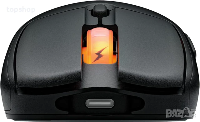 НОВА Безжична геймърска мишка Fnatic Bolt Black - сензор Pixart 3370, 69 г, WiFi и Bluetooth..., снимка 3 - Клавиатури и мишки - 50578399