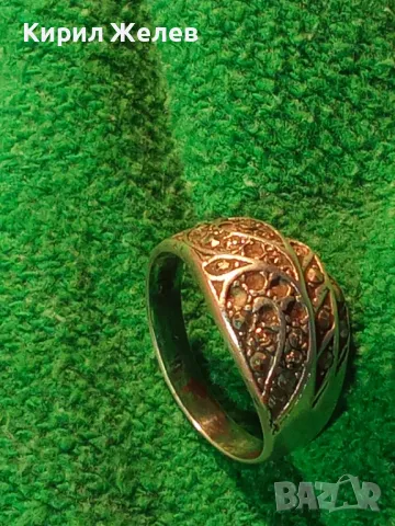 СТАР ФЛОРАЛЕН МАРКАЗИТЕН СРЕБЪРЕН ПРЪСТЕН СРЕБРО 925 ПРОБА 46811, снимка 14 - Антикварни и старинни предмети - 46423943