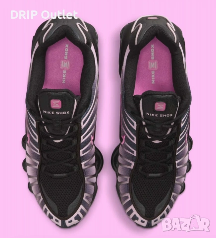 !НОВИ! Nike Shox TL | Black/Pink | + КУТИЯ, снимка 4 - Маратонки - 54167970
