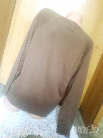 Кафява тънка къса жилетка с копчета ХЛ, снимка 2 - Жилетки - 34277892