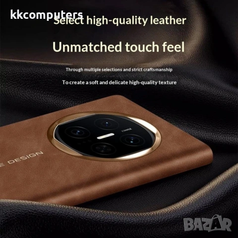 Кожен Флип Калъф за Huawei Mate X7 - Smart View Прозорец, Магнитно затваряне, 360° Защита, Авт. Вкл., снимка 9 - Калъфи, кейсове - 53149312