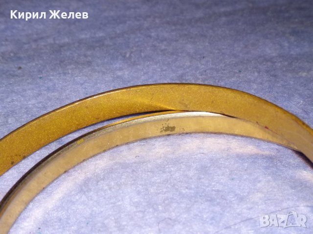 СТАРИННА БРОНЗОВА ОРНАМЕНТИРАНА РЕТРО ГРИВНА и СТОМАНЕНА ВИНТИДЖ ГРИВНА с ПОЗЛАТА 38009, снимка 4 - Антикварни и старинни предмети - 40837051