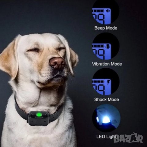 Електронен нашийник за куче , електронна каишка, телетакт, каишка с ток, команди,, снимка 8 - За кучета - 33921264