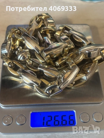 Златен ланец 126.66гр 14к 62см, снимка 2 - Колиета, медальони, синджири - 53910552