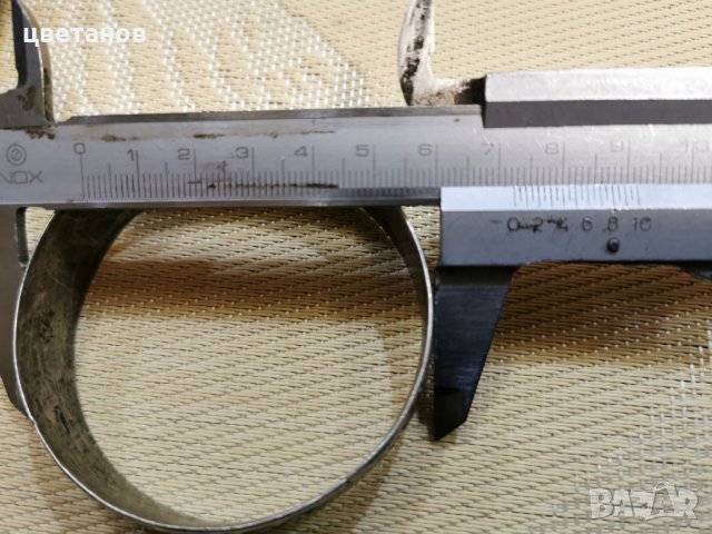 Масивна турска гривна-сребро, снимка 4 - Антикварни и старинни предмети - 31144587