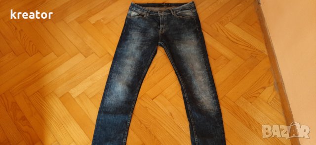 zara man jeans оригинал denim collection размер 32 slim fit, снимка 2 - Дънки - 29527875