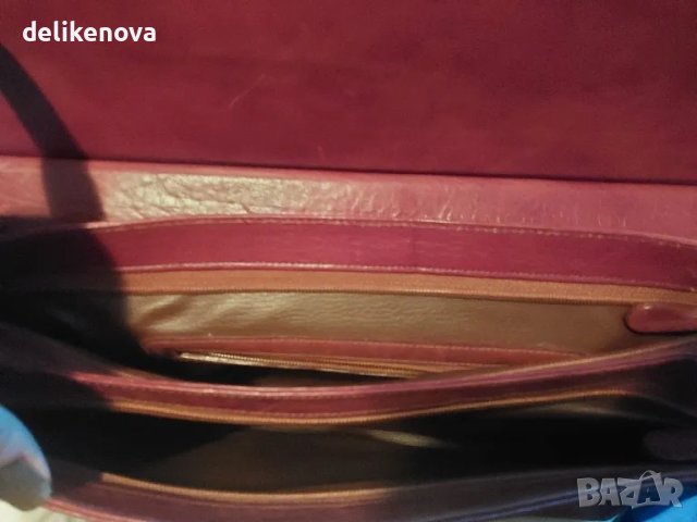 SERGIO ROSSI Italy. 100% Кожа Офисна чанта, снимка 4 - Чанти - 47497741