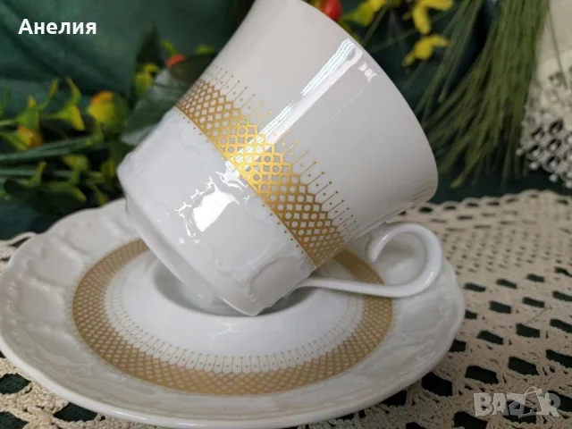 Златна мрежа K&A Krautheim Selb Bavaria, снимка 4 - Чаши - 55810052