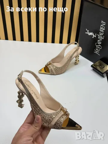 Yves Saint Laurent Дамски Сандали На Ток - Различни Цветове Код SEM-557, снимка 6 - Сандали - 55875038