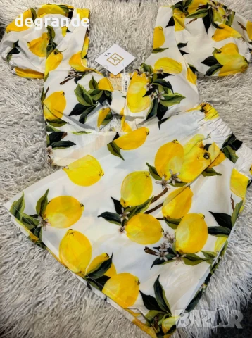 🍋Дамски комплект с лимони🍋 , снимка 3 - Комплекти - 51010530