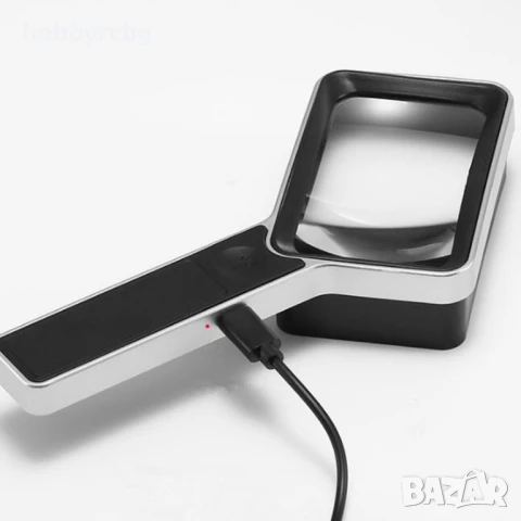 8021 Ергономична лупа с LED осветление, 30x увеличение, снимка 7 - Други стоки за дома - 50769246