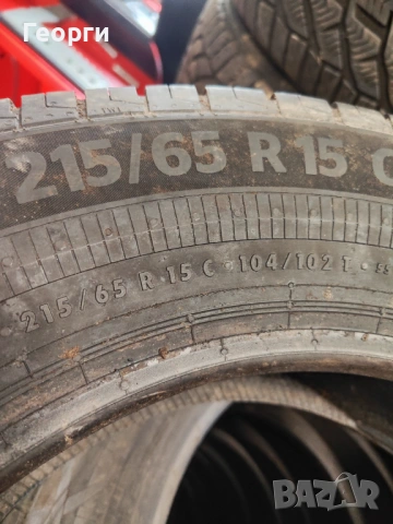 4бр.летни гуми 215/65/15C Continental, снимка 2 - Гуми и джанти - 53924567