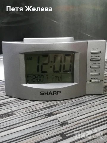 Дигитален настолен часовник SHARP (аларма,дата,температура , снимка 2 - Други - 50725828