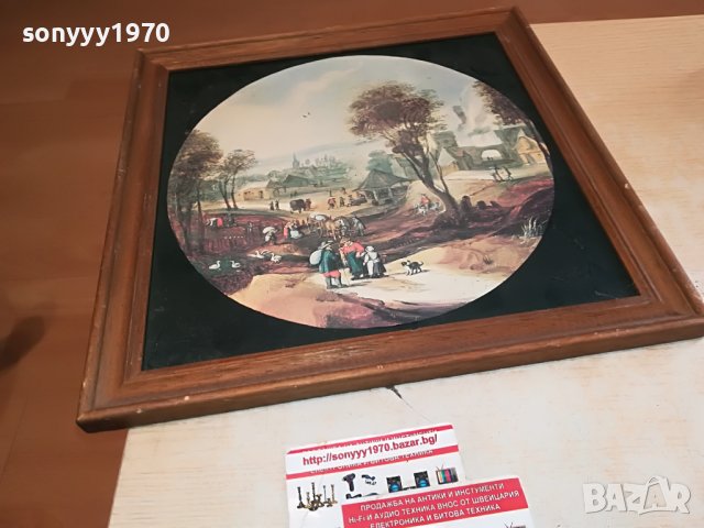 КАРТИНА 35Х35СМ ОТ ГЕРМАНИЯ 1509221624, снимка 6 - Антикварни и старинни предмети - 38012824