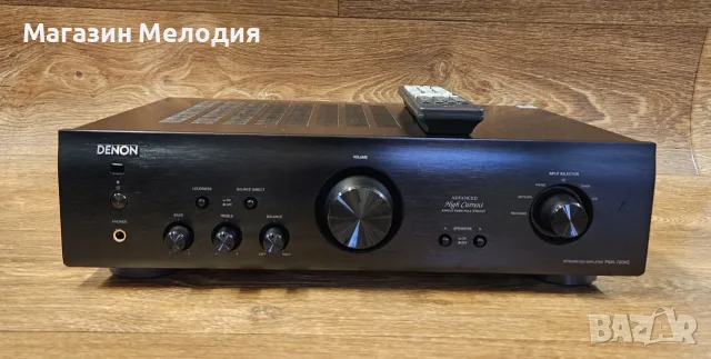 Усилвател Denon PMA-720AE с дистанционно – Премиум японски звук, Advanced High Current