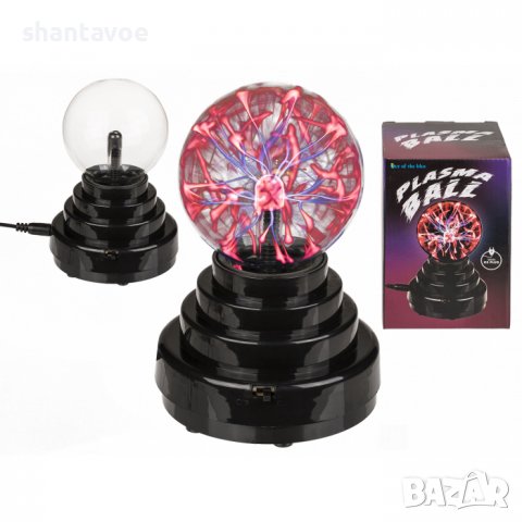 Плазмена топка, реагираща на допир - нощна лампа