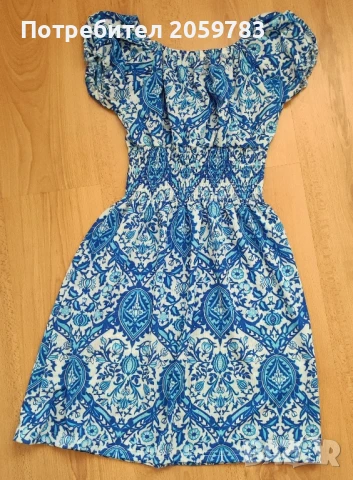 Лятна рокля с 3Д цветя