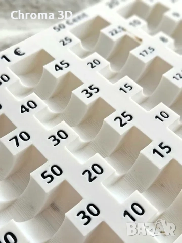 Монетник Евро монети с износоустойчив текст и цифри, снимка 4 - Друго търговско оборудване - 52360361