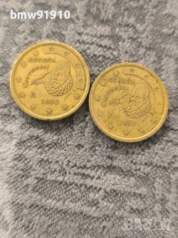 Испания 50 евроцента 2000