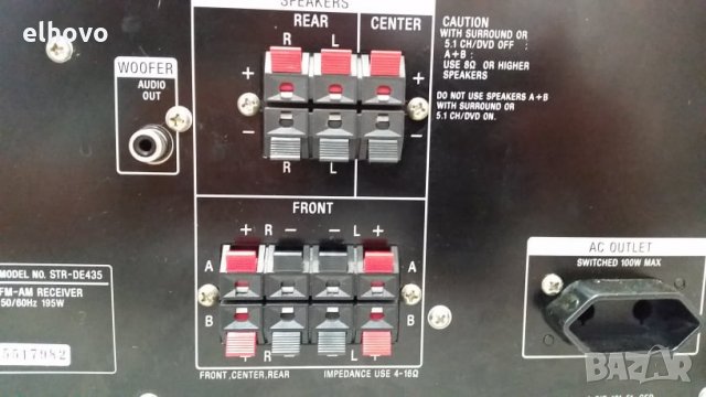 Ресивър SONY STR-DE435, снимка 4 - Ресийвъри, усилватели, смесителни пултове - 29688267