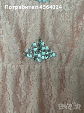 Розова рокля, снимка 8 - Рокли - 51361568