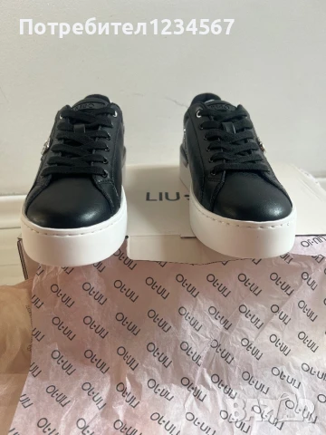 НОВИ уникални маратонки от естествена кожа LIU JO с цирконии, снимка 6 - Маратонки - 51378692