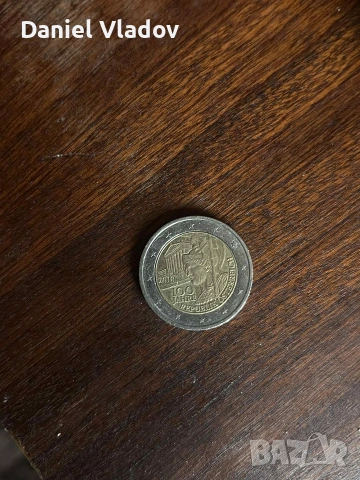 рядка юбилейна евро монета , снимка 2 - Нумизматика и бонистика - 53336809