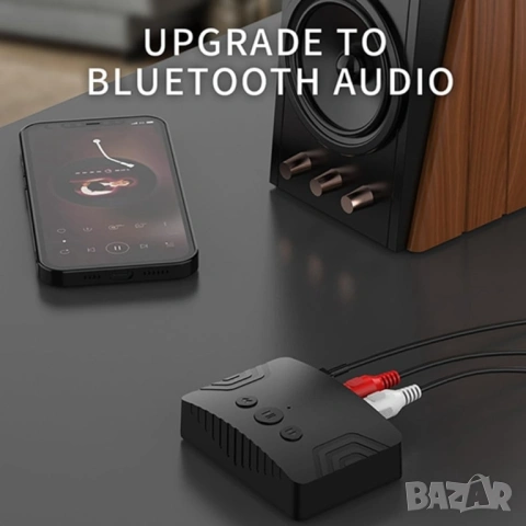 Безжичен Bluetooth 5.3 Аудио Приемник и Предавател R20 с RCA, AUX и USB порт, снимка 6 - Други - 54364670