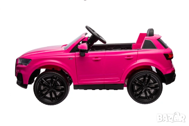 Акумулаторна кола Licensed Audi Q7 Pink, снимка 4 - Детски велосипеди, триколки и коли - 54112356