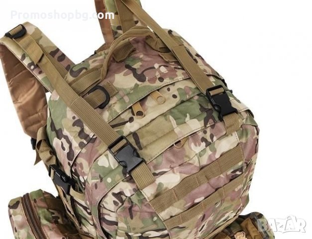 Тактическа раница, военна, туристическа - 60/50/16 cm, снимка 11 - Екипировка - 38830467