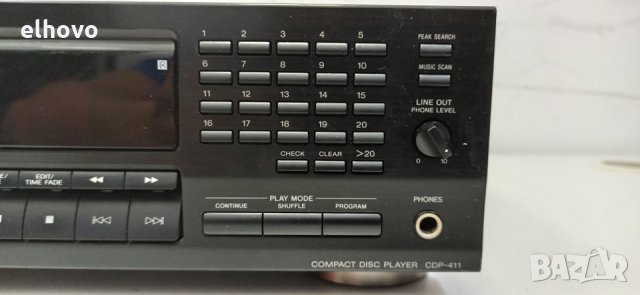 CD player SONY CDP-411, снимка 3 - MP3 и MP4 плеъри - 30438453