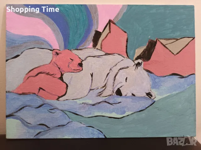 НОВА картина, рисувана с акрил 18х26см, Спиди/лично предаване