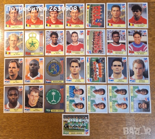 Стикери Панини САЩ '94, снимка 9 - Колекции - 53309588