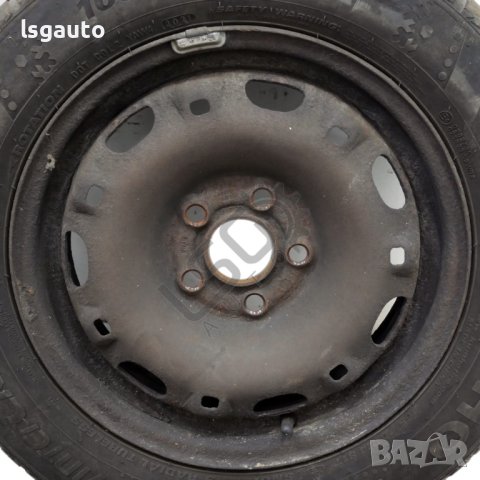 Стоманени джанти 5x100 с гуми R14 Volkswagen Polo IV (9N) 2001-2009 ID:111580, снимка 2 - Части - 42412746