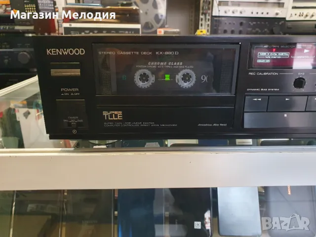 Касетен дек Kenwood -880 D В отлично техническо и визуално състояние., снимка 5 - Декове - 49313103