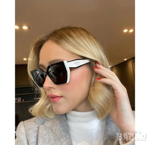 очила с черен обикновен калъф и ув защита prada miu miu , снимка 10 - Слънчеви и диоптрични очила - 51008683